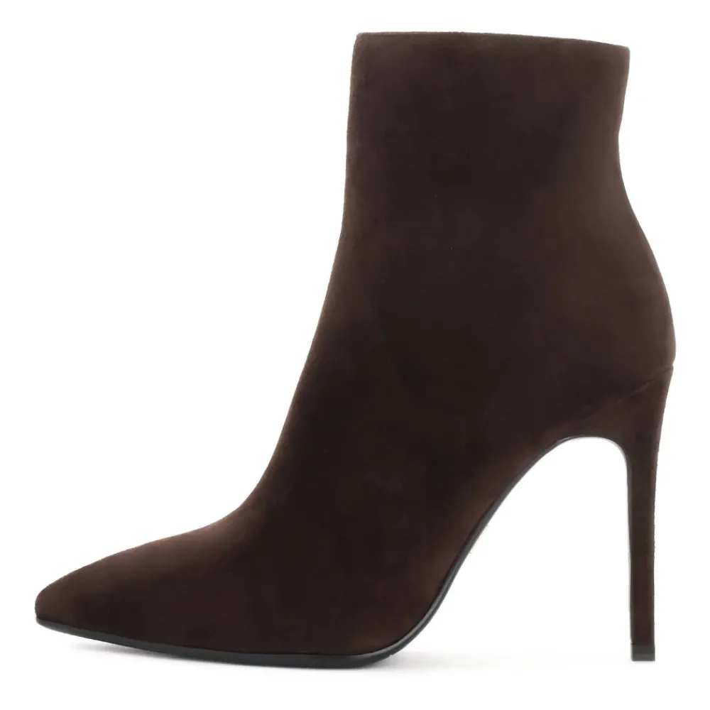 DAMES Kazar Enkellaarsjes|Laarzen^e suède laarzen met een slanke hak