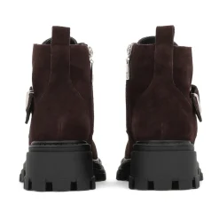 DAMES Kazar Enkellaarsjes^e suède laarzen op een stevige zool met een decoratieve gesp