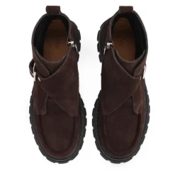 DAMES Kazar Enkellaarsjes^e suède laarzen op een stevige zool met een decoratieve gesp