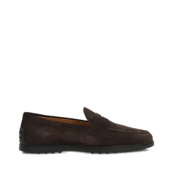 Heren Tod's Instappers & Slip Ons^e Suède Loafers met Rubberen Studs