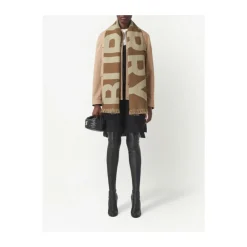 DAMES Burberry e Wol Intarsia-Gebreide Franje Sjaal