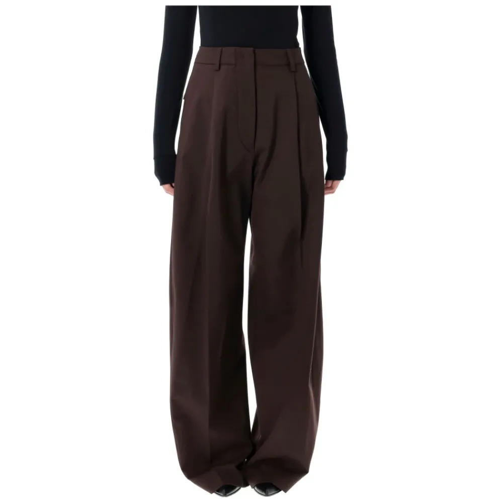 DAMES TheLatest Broeken^e Wollen Wijde Pijp Broek