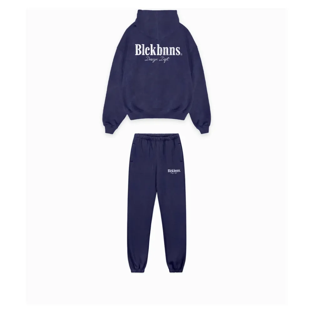 Heren Black Bananas Brush Washed Sweatsuit