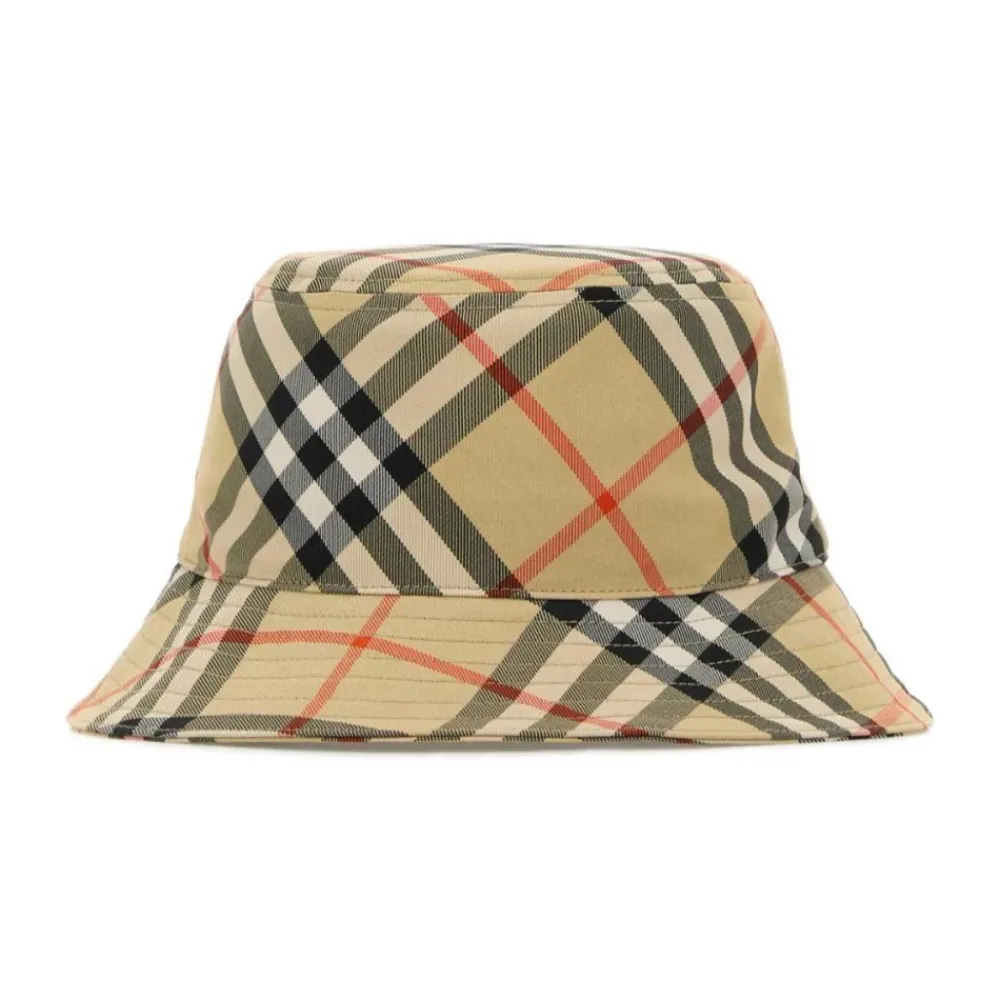 Heren Burberry Hoeden^Bucket Hat met Vintage Check