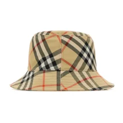 Heren Burberry Hoeden^Bucket Hat met Vintage Check
