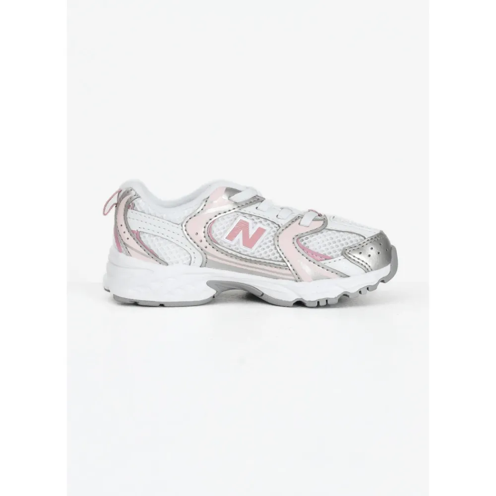 New Balance Bungee Wit Zilver Roze Baby Sneakers