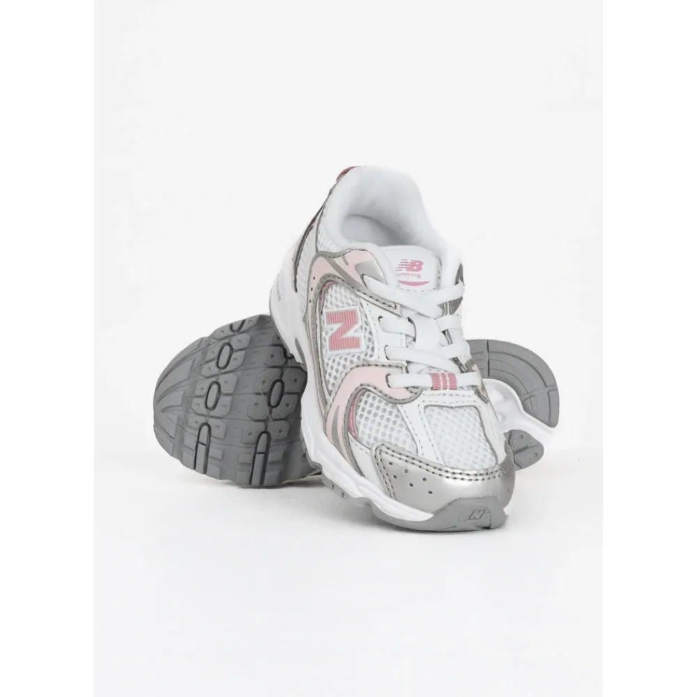 New Balance Bungee Wit Zilver Roze Baby Sneakers