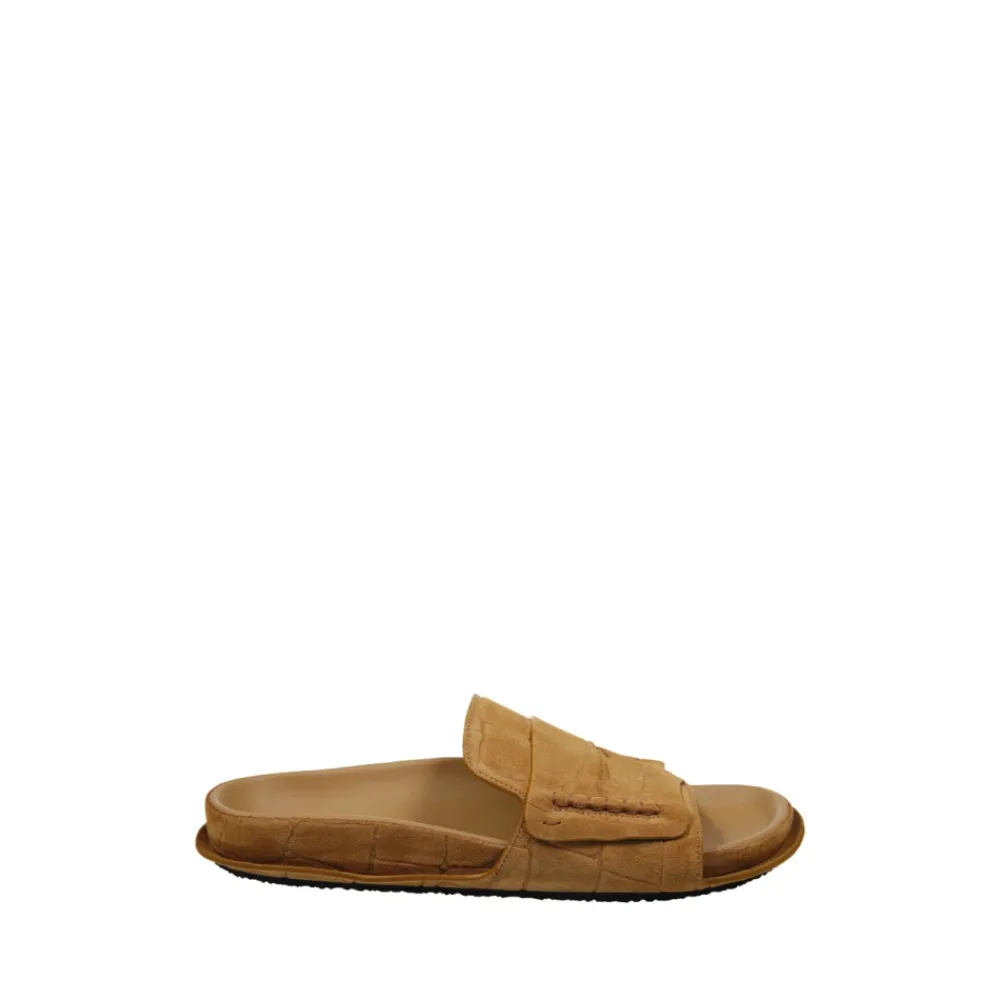 DAMES Jacquemus Camel Mocassin Sandalen