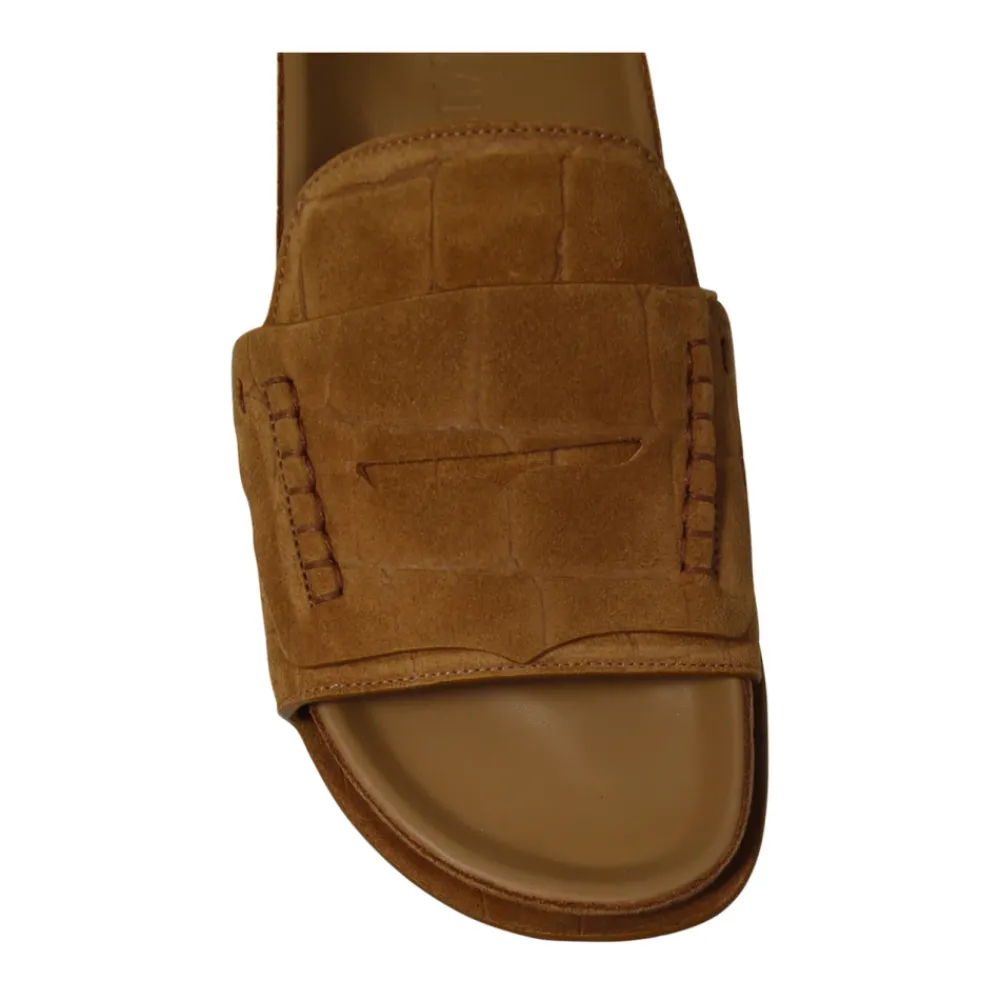 DAMES Jacquemus Camel Mocassin Sandalen