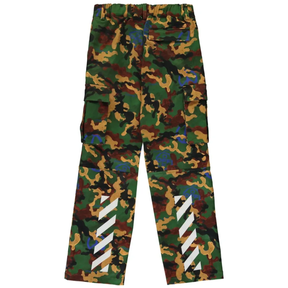 Off White Camouflage Cargo Broek