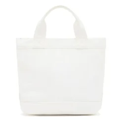 Armani Tassen^Canvas Shopper Tas met Logo Borduursel