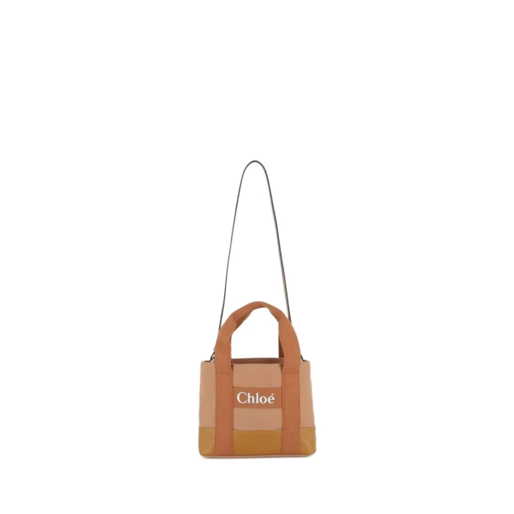 Chloé Tassen^Canvas Tote Tas Beige