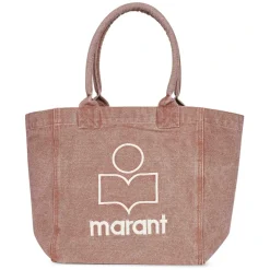 DAMES Isabel Marant Canvas Tote Tas met Geborduurd Logo
