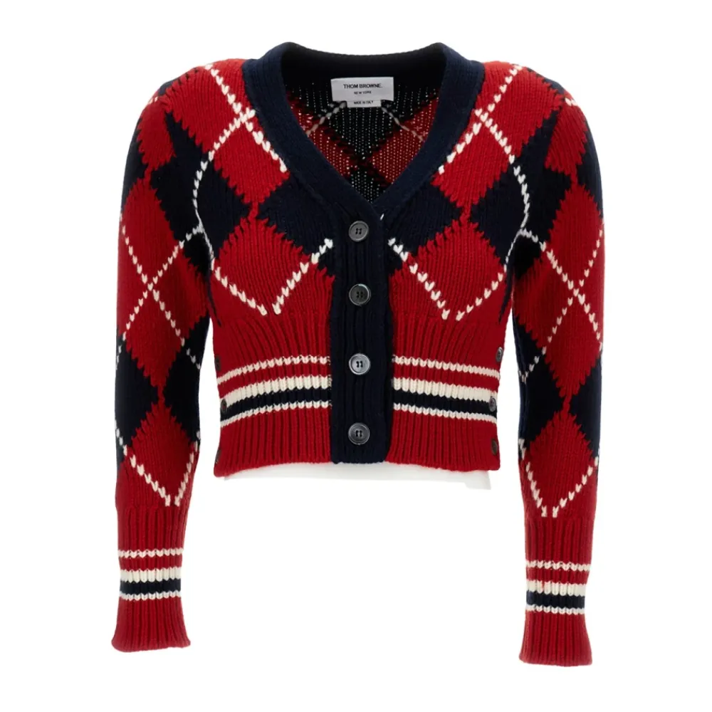 DAMES Thom Browne Cardigan met V-hals