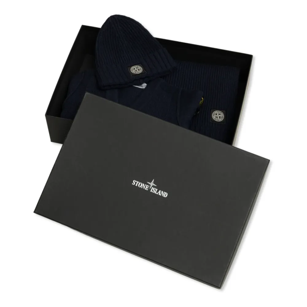 Stone Island Bodysuits & Sets^Cardigan, Sjaal en Muts Set