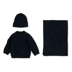 Stone Island Bodysuits & Sets^Cardigan, Sjaal en Muts Set