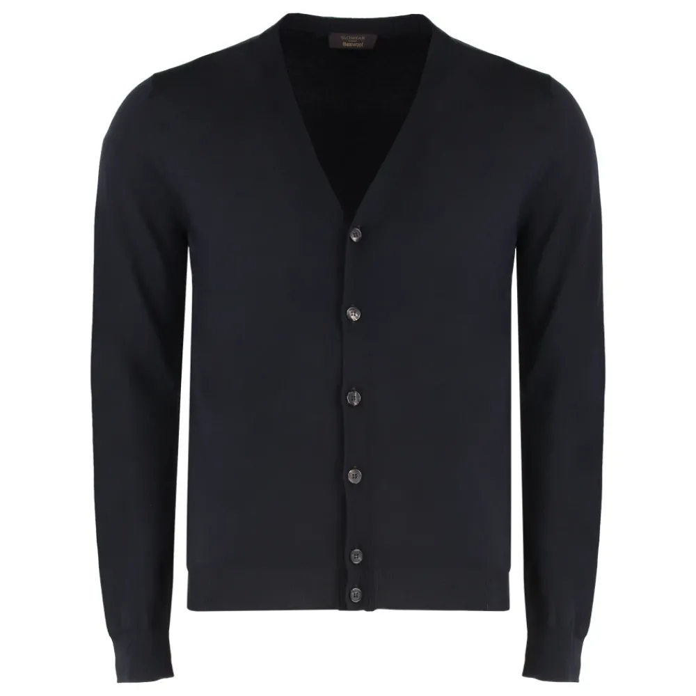 Heren SLOWEAR Truien & Vesten^Cardigan van scheerwol