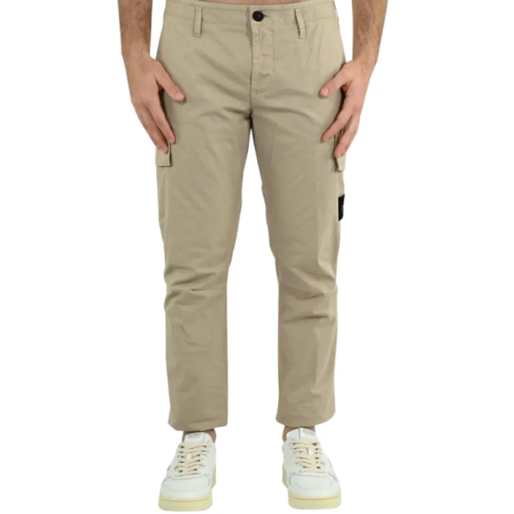 Heren Stone Island Broeken^Cargo Chino Broek