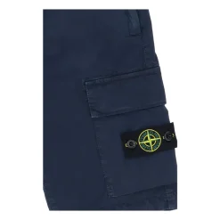 Stone Island Broeken & Jeans^Cargo Katoenen Shorts