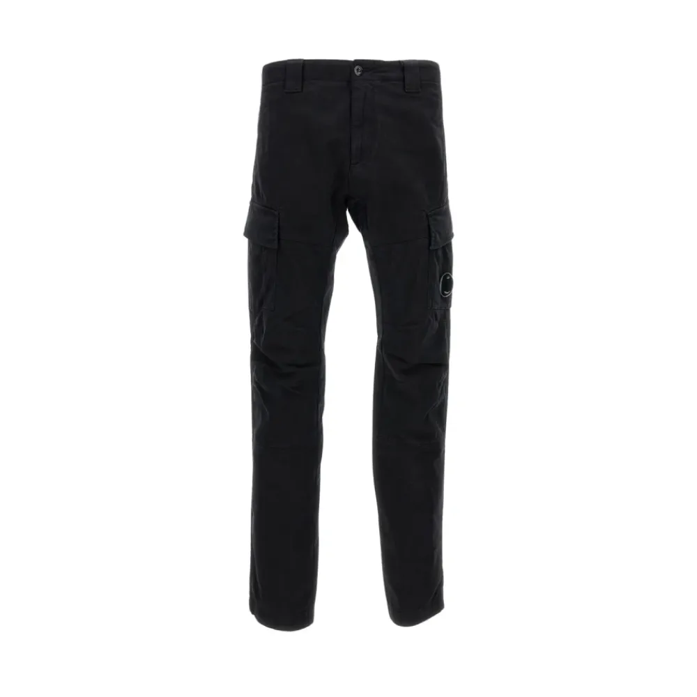 Heren C.P. Company Broeken^Cargo Pant in Stretch Satijn