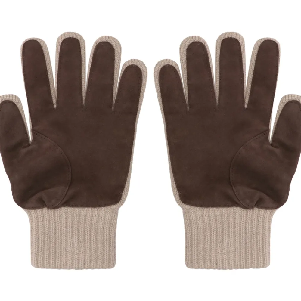 Heren Moorer Cashmere Gebreide Handschoenen