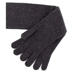 DAMES Max Mara Cashmere Grijze Handschoenen met Stikseldetails