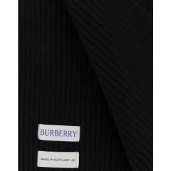 Heren Burberry Sjaals^Cashmere Ribgebreide Sjaal