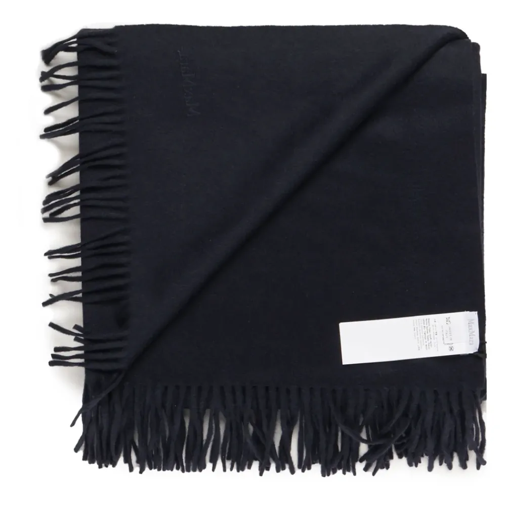 DAMES Max Mara Sjaals^Cashmere Winter Sjaal met Logo Borduurwerk