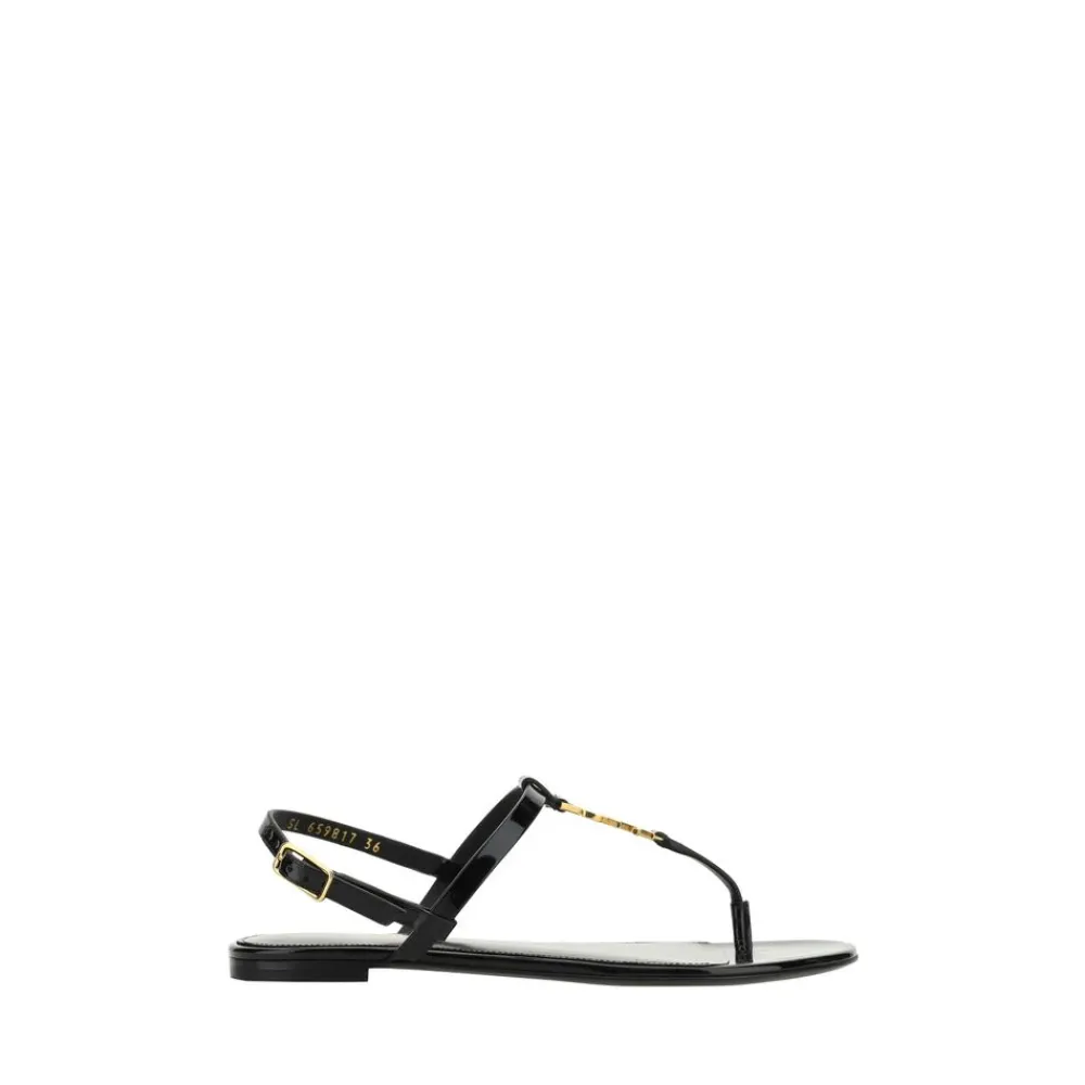 DAMES Saint Laurent Sandalen^Cassandra Sandalen met Monogramdetail
