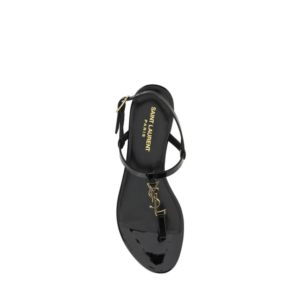 DAMES Saint Laurent Sandalen^Cassandra Sandalen met Monogramdetail