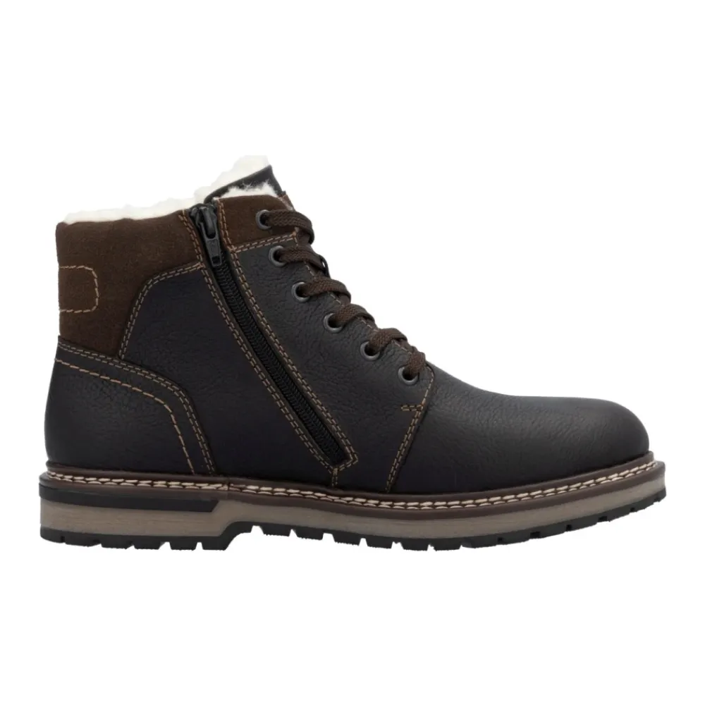 Heren Rieker Casual Enkelboots met Gesloten Neus