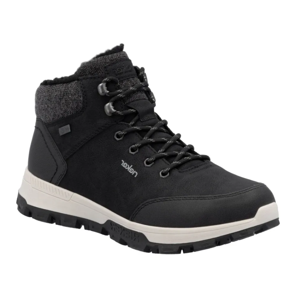 Heren Rieker Casual Enkelhoge Laarzen met Gesloten Neus