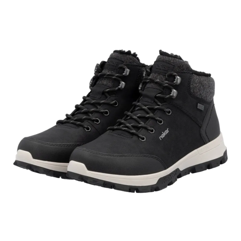 Heren Rieker Casual Enkelhoge Laarzen met Gesloten Neus