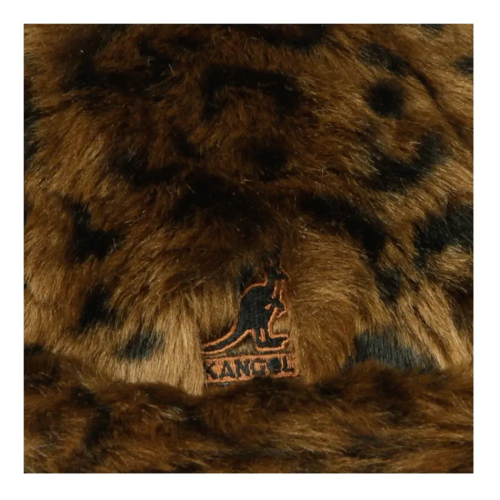 Heren Kangol Hoeden^Casual Faux Fur Leopard Vissershoed