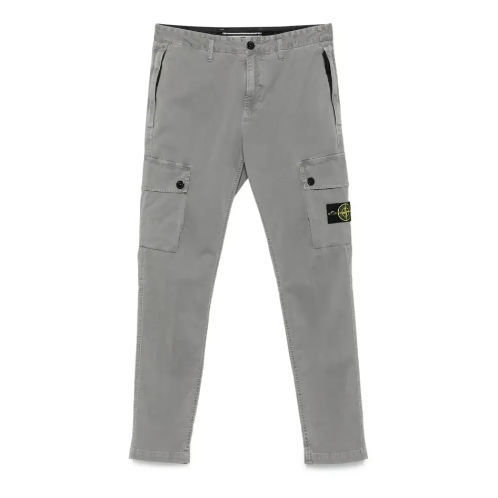 Heren Stone Island Casual Katoenen Broek