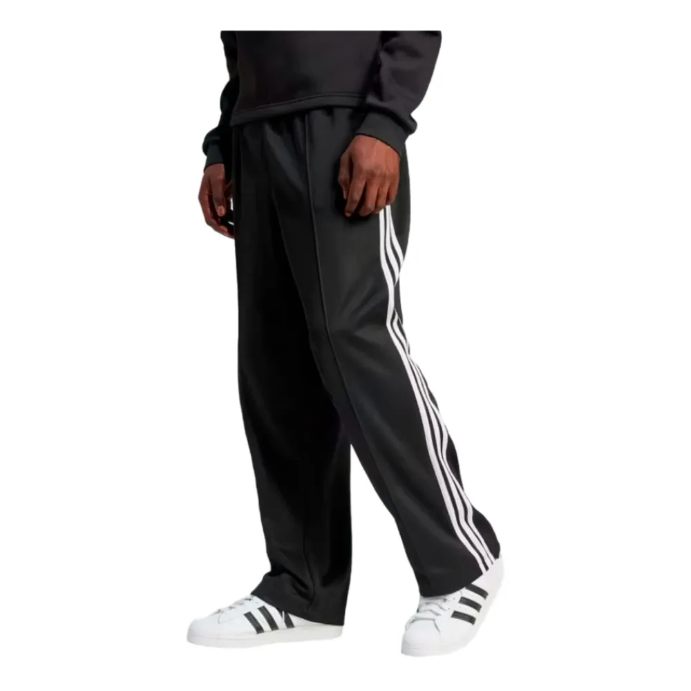 Adidas Casual Piqué Broek met Iconische Strepen