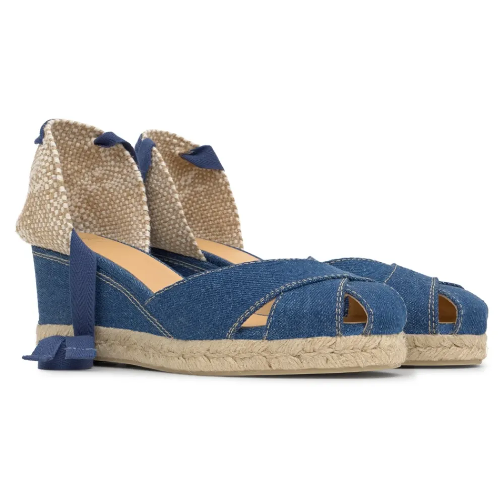 DAMES Castañer Sleehakken^CHABELI/6/263 · Espadrille met 7 cm sleehak