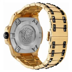 Heren Versace Horloges^Chain Reaction Horloge Zwart/Goud