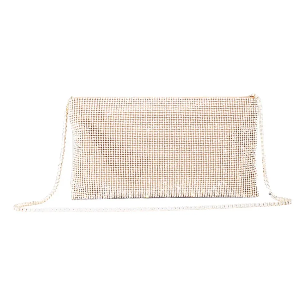 DAMES Benedetta Bruzziches Clutches^Champagne Kristal Mesh Clutch Tas