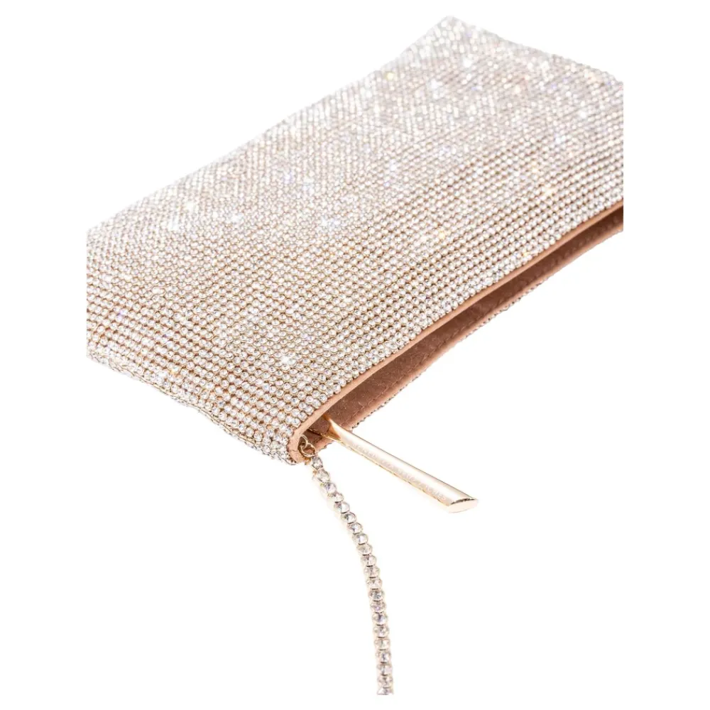 DAMES Benedetta Bruzziches Clutches^Champagne Kristal Mesh Clutch Tas