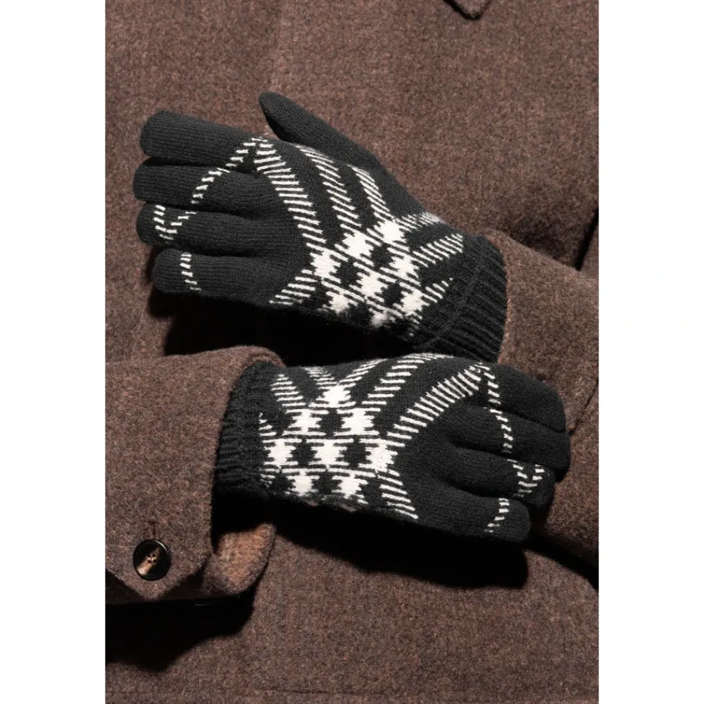 DAMES Burberry Check Cashmere Blend Handschoenen