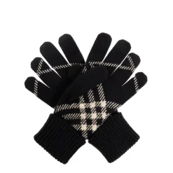 DAMES Burberry Check Cashmere Blend Handschoenen