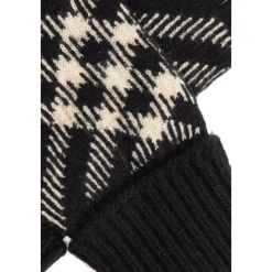 DAMES Burberry Check Cashmere Blend Handschoenen