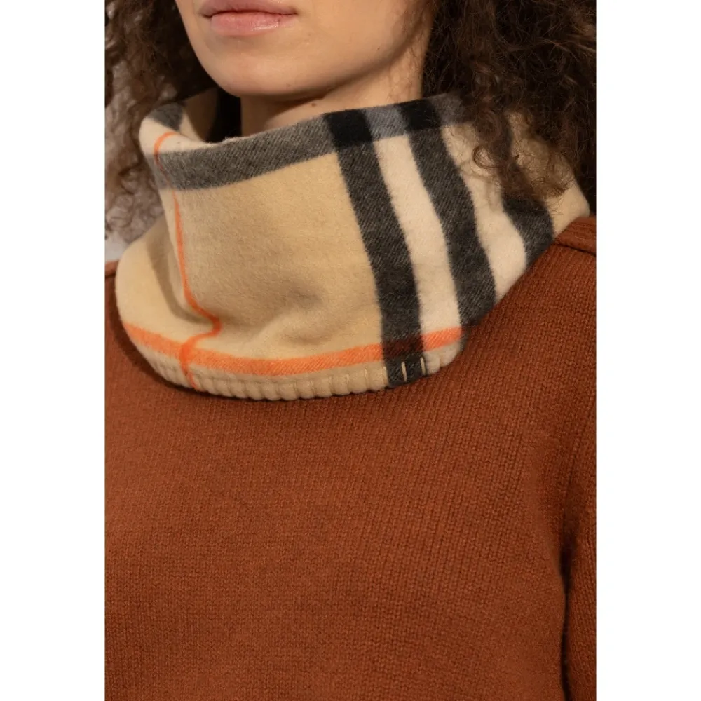 Heren Burberry Check Cashmere Snood