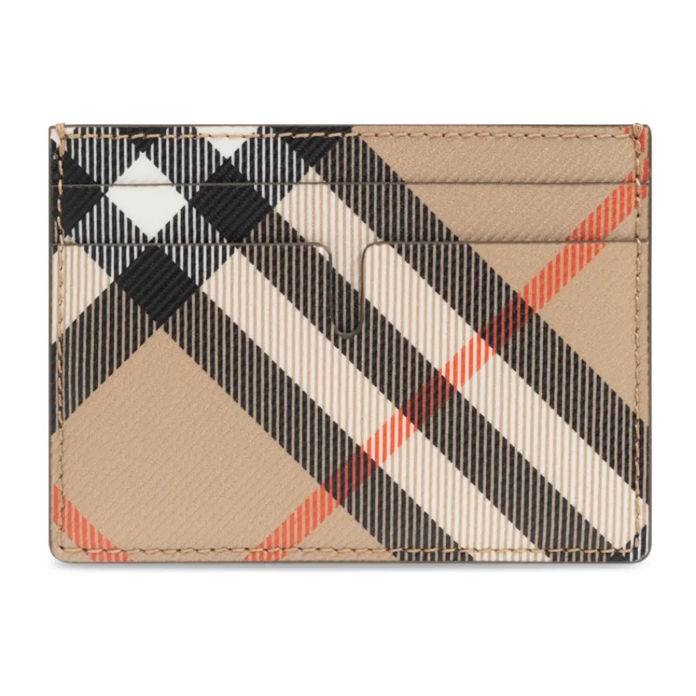 Heren Burberry Check Kaarthouder