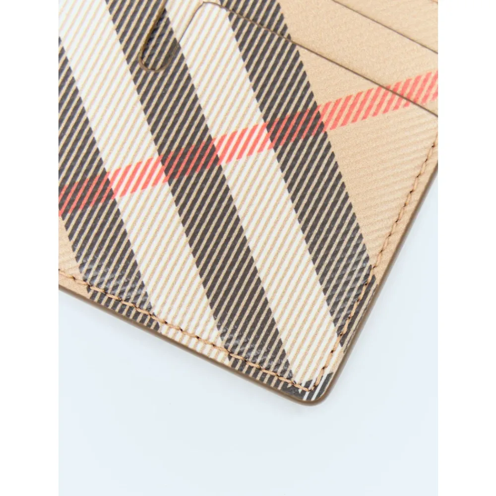 Heren Burberry Portefeuilles^Check Kaarthouder