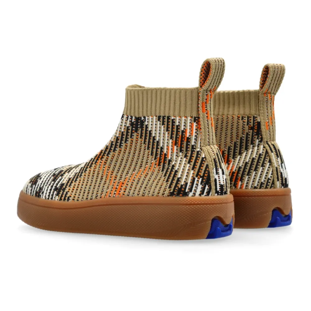 Burberry Check Sock Sneakers