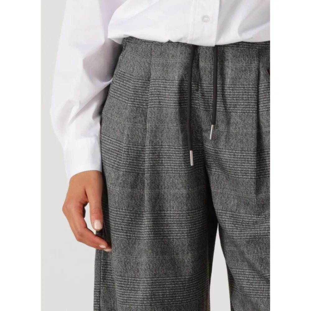 DAMES Haute L'Amitié Broeken^Check Tailor Tie Tall Broek