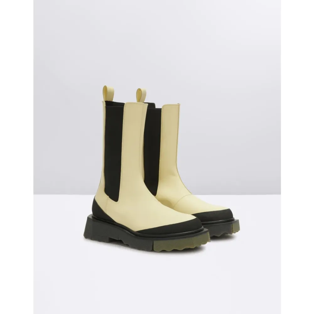 DAMES Off White Chelseaboots^Chelsea boots met zool met sponseffect