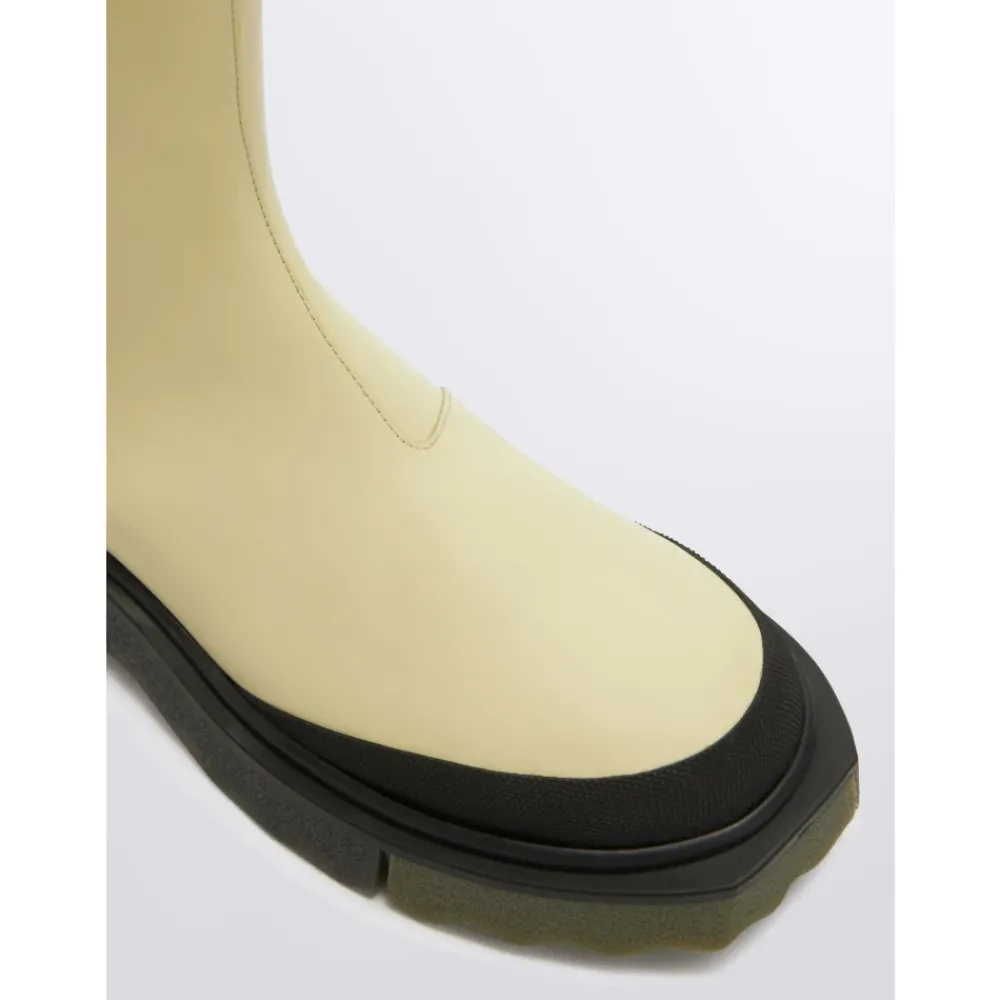 DAMES Off White Chelseaboots^Chelsea boots met zool met sponseffect